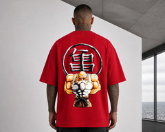 Unisex Japanese Anime Graphic Streetwear Printed Oversized Cotton T-shirt Tee