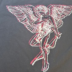 Cherub Angel Graphic Tee 3D Outline Y2K Aesthetic Streetwear Shirt Large Shein