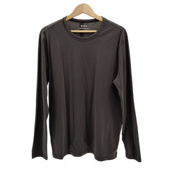 Quince Men 100% Merino Wool All-Season Long Sleeve Base Layer Tee Gray M