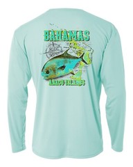 Long sleeve microfiber fishing boat sun protection UPF 50 shirt