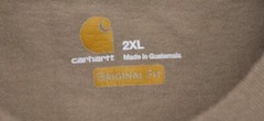 Carhartt Men’s Normal Fit Heavyweight Short-Sleeve Pocket T-Shirt Tan Khaki