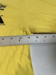 Hanes Long Sleeve Shirt Men’s M Yellow Remora Trigger Beefy Long Sleeve Shirt 14