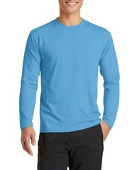 Just Blanks Men’s Long Sleeve Performance Blend T-Shirt – JBPC381LS