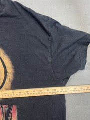 Nirvana Smiley Face Distressed T-Shirt Black XL Men 100% Cotton Grunge Style