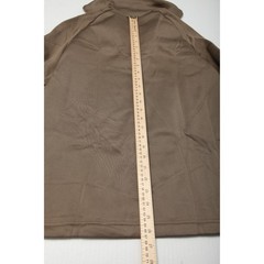 Sekri Industries Cold Weather Undershirt Men Medium Brown 1/4 Zip Fleece Lined