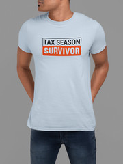 100% cotton Tax Season Survivor T-shirt, choose your color and size FC030