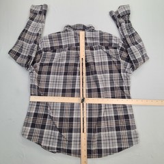 Eddie Bauer Shirt Mens Large Gray Button Up Casual Fit