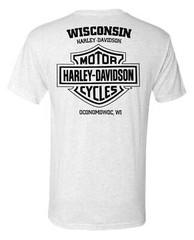 Harley-Davidson Men’s Theory H-D Chest Pocket Short Sleeve T-Shirt – Ash Gray