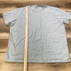 Lands’ End T-Shirt Mens XL Minimalist 100% Cotton Tailored Fit Gray Casual Tee
