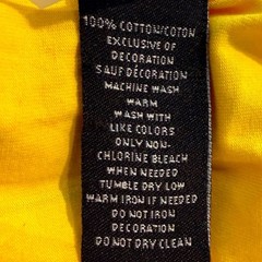 Eternity BC AD Mens XL T-Shirt Yellow Black Ombre Iridescent Bear Graphic Tee