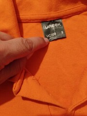 Men’s T Shirt Uneek Size S Short Sleeves Orange 24955