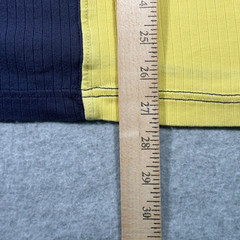 Tommy Jeans Shirt Adult Extra Large Navy Blue Yellow Casual Tri Color Mens