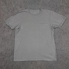 Outerknown Shirt Mens Large Gray Organic Pima Cotton Pocket Crew Neck Sojourn T