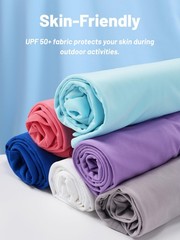 UPF50+ Long Sleeve Summer UV Block T-Shirt Men’s Casual Quick Drying Fishing Tee