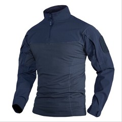 TACVASEN Men’s Long Sleeve Army Tops 1/4 Zip Slim Fit T-Shirts Training Shirts