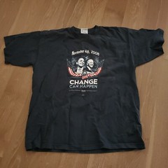 Barack Obama Joe Biden 2008 Change Can Happen T Shirt USA President Size XL