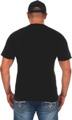 JH Design Men’s Cummins Diesel American Flag Black Crew Neck Shirt