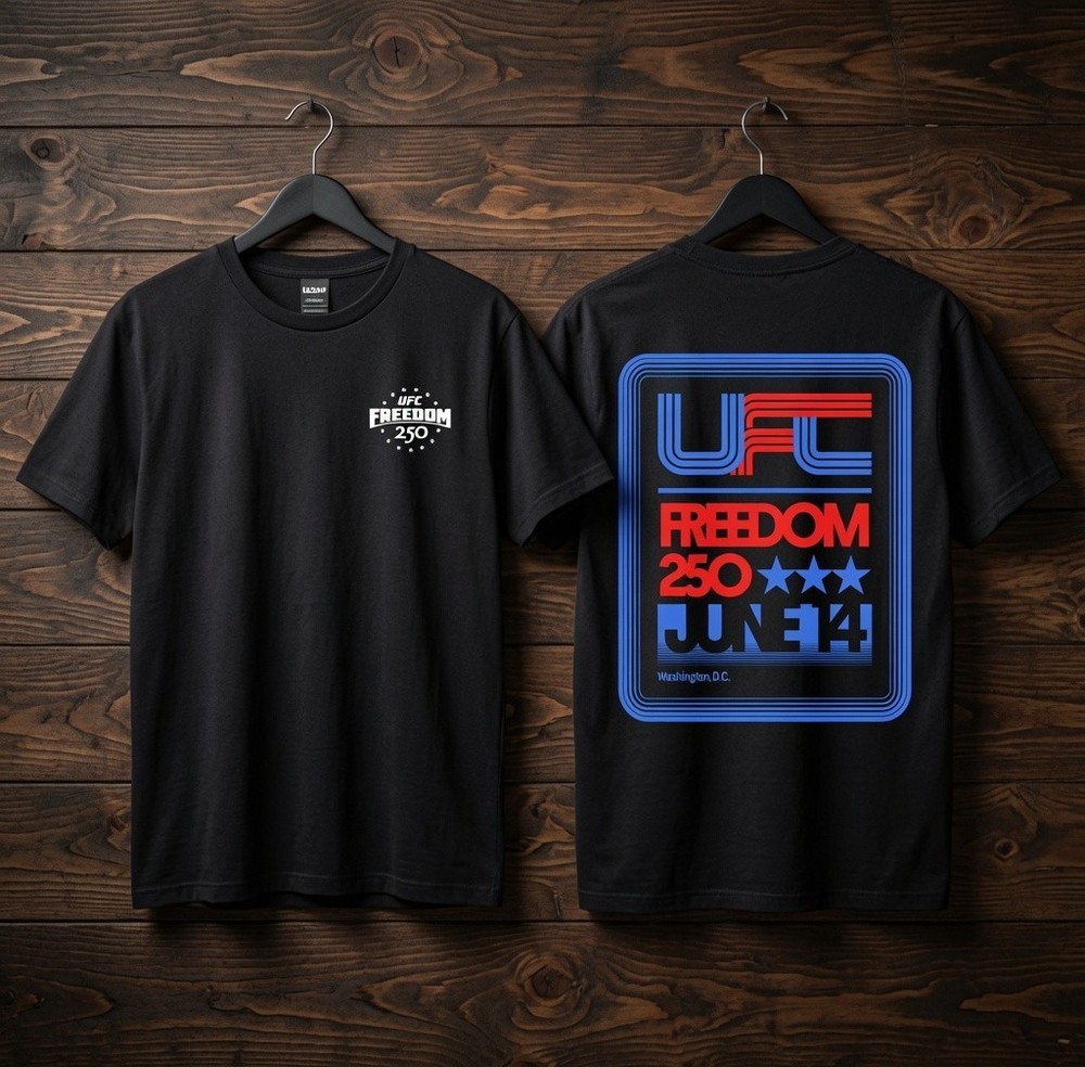 Mens UFC MMA 250th Freedom USA 1776 Patriotic T-Shirt Tee