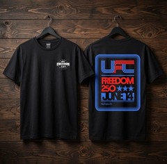 Mens UFC MMA 250th Freedom USA 1776 Patriotic T-Shirt Tee