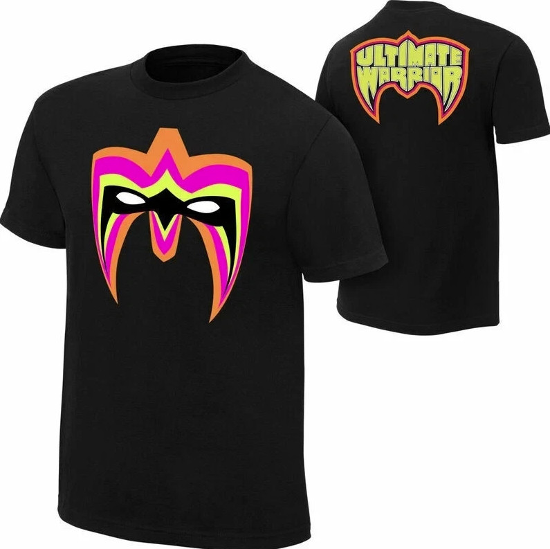 WWE ULTIMATE WARRIOR “PARTS UNKNOWN” T-SHIRT BLACK