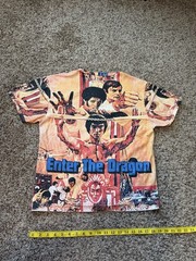 Bruce Lee Enter the Dragon All Over Print Short Sleeve M