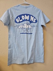 JUNGLES JUNGLES – ” BLOW ME” Baby Blue Color Men’s SMALL SZ