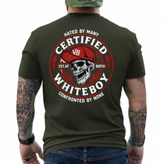 CERTIFIED WHITEBOY Street Skull T-Shirt Menswear Streetwear