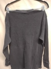 GemRock Heavy Weight Men Size 2XL Black Long Sleeve Waffle Texture Thermal Shirt