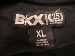 Brooklyn Xpress Men’s Black T-Shirt XL 100% Cotton Crew Neck Zipper Pocket NWOT
