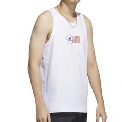 adidas Men’s American Flag Tank – White-XL