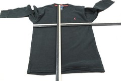 Polo Ralph Lauren Waffle-Knit Thermal Shirt Mens Medium Black Long Sleeve Crew