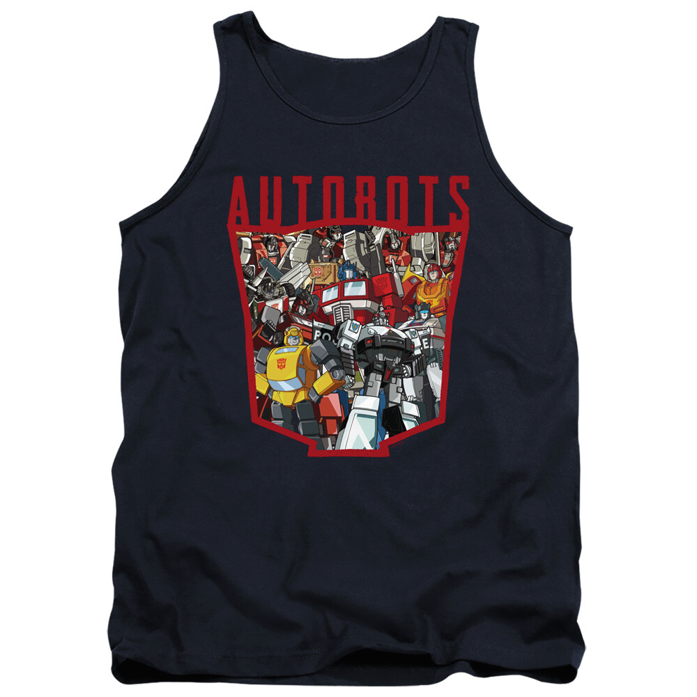 Transformers Tanktop Autobots Collage Navy Tank