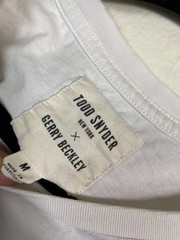 Todd Snyder x Gerry Beckley White Graphic Tee T-Shirt Size Medium Short sleeve