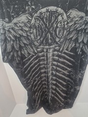 Xtreme Couture Graphic T-Shirt Black Skull Wings Size Large