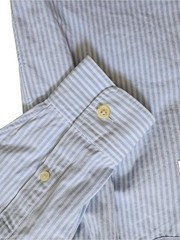 NWT Tommy Hilfiger Blue White Striped Button Down Oxford Shirt Size S