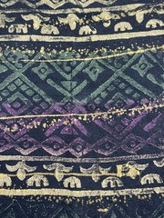 Vintage 90s East Beach Club All Over Print AOP Tribal Elephant Tee Mens XL