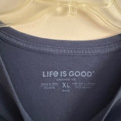 Life Is Good Mens Crusher TShirt Holy Guacamole Avacado Shirt Size XL Navy