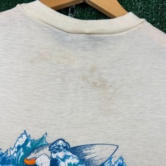 VTG The Knits Ocean City Summer 81 Surf Long Sleeve T-Shirt Mens XL Cream 80s