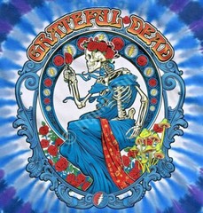 Grateful Dead Bertha Robed Skull Mushrooms Tie Dye T-Shirt M L XL 2X 3X 4X 5X 6X
