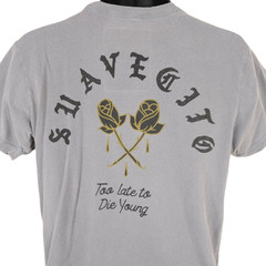 Suavecito T Shirt Mens Size Medium Gray Too Late To Die Young Streetwear