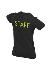 NYC FACTORY Staff T-Shirt Screen Printed Tee Printed Front & Back Staff Event…