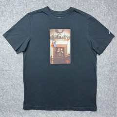 Jordan Shirt Men Large Black Santa Chimney Retro Air AJ1 Christmas Stockings Tee
