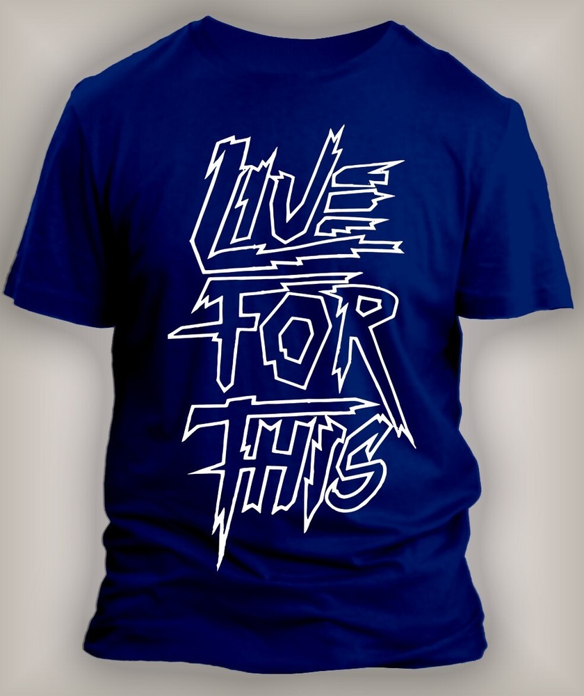 Live For This Tee Shirt Pro Club Shaka Big Tall Small Streetwear Navy Tee
