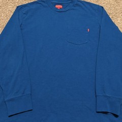 Supreme Box Long Sleeve Tee Dark Royal Size Large SS25 Worn Twice
