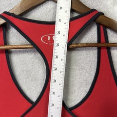 UNDER ARMOUR Bruce Lee Tank Top Womens XL Red Roots Of Fight Racerback Loose