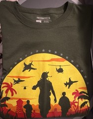 Vietnam 50th Anniversary Of Soldiers Coming Home T-Shirt Green Freedom Wear Co.
