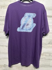 ’47 Los Angeles Lakers T-Shirt Mens XXL Purple Distressed Graphic NBA Tee EUC