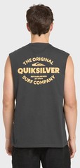 Quiksilver Men’s The Shed Tank Top – Oversized Cotton Muscle Tank, Phantom – New