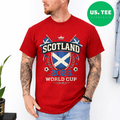 Scotland World Cup 2026 Football Fan T Shirt Scottish Soccer Graphic Tee