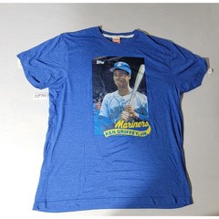 Homage Topps Ken Griffey Jr Seattle Mariners Blue Graphic T-Shirt Mens XL